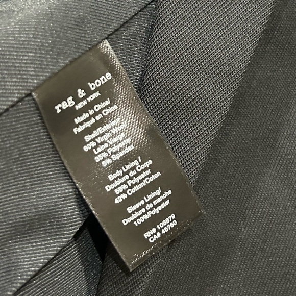 Rag & Bone Andie Twill Blazer size 4 - Picture 8 of 12